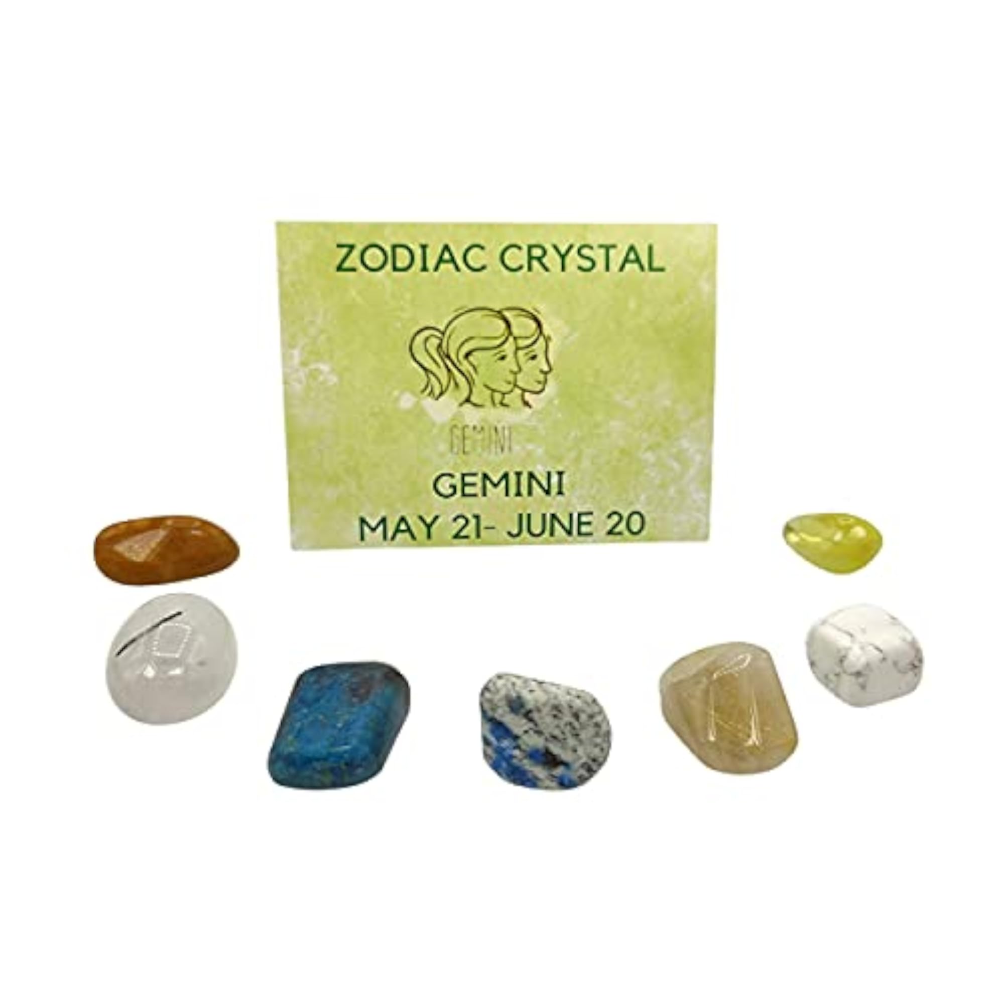 Zodiac Crystal Bag for Gemini, Lucky Birth Stones